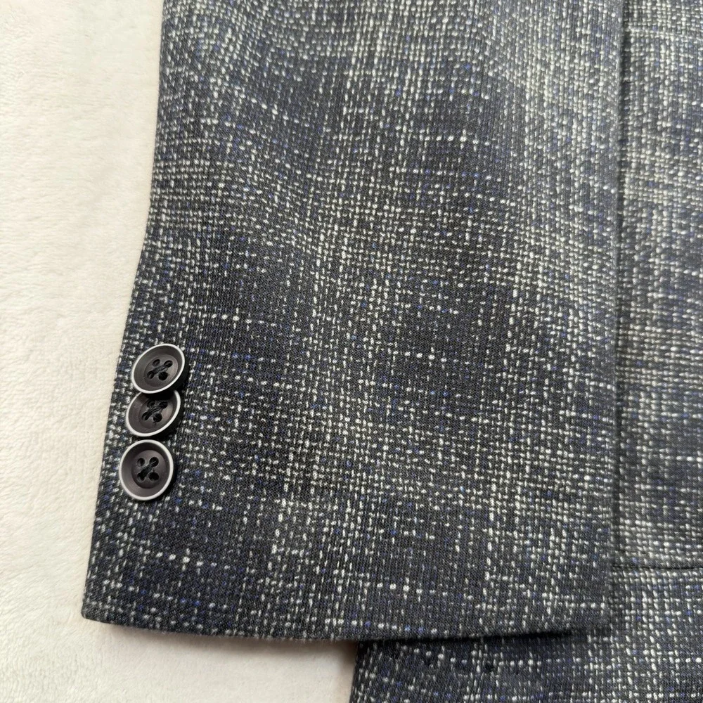Johnnie O Plaid Blazer Sport Jacket Men's 48L Unstructured Woven Unlined Light